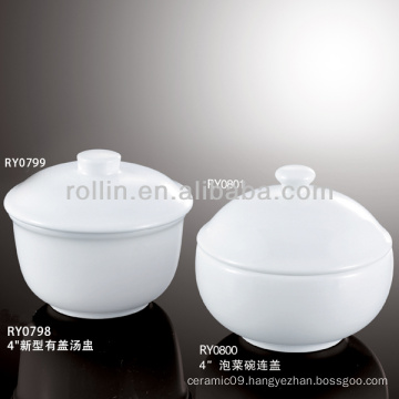 good quality chinese white porcelain soup cup